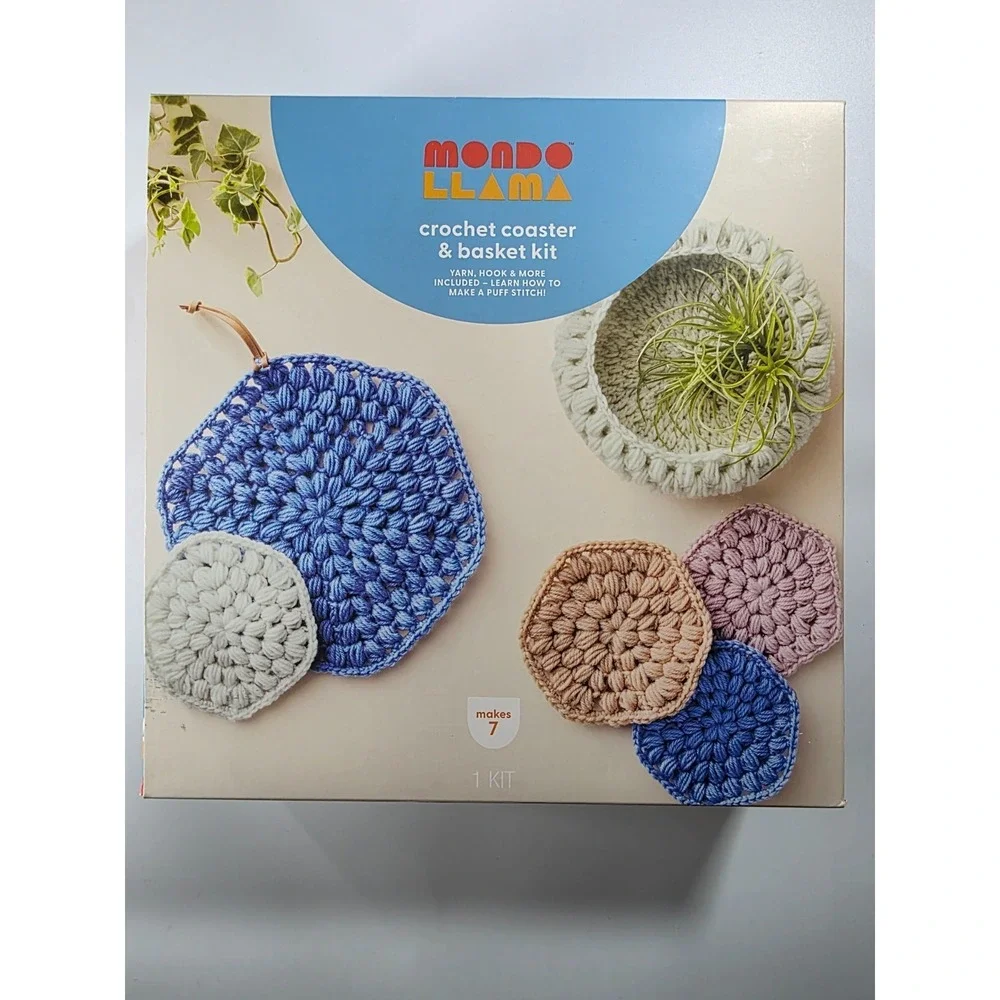 Mondo Llama Crochet‎ Coaster &basket Kit Makes 7